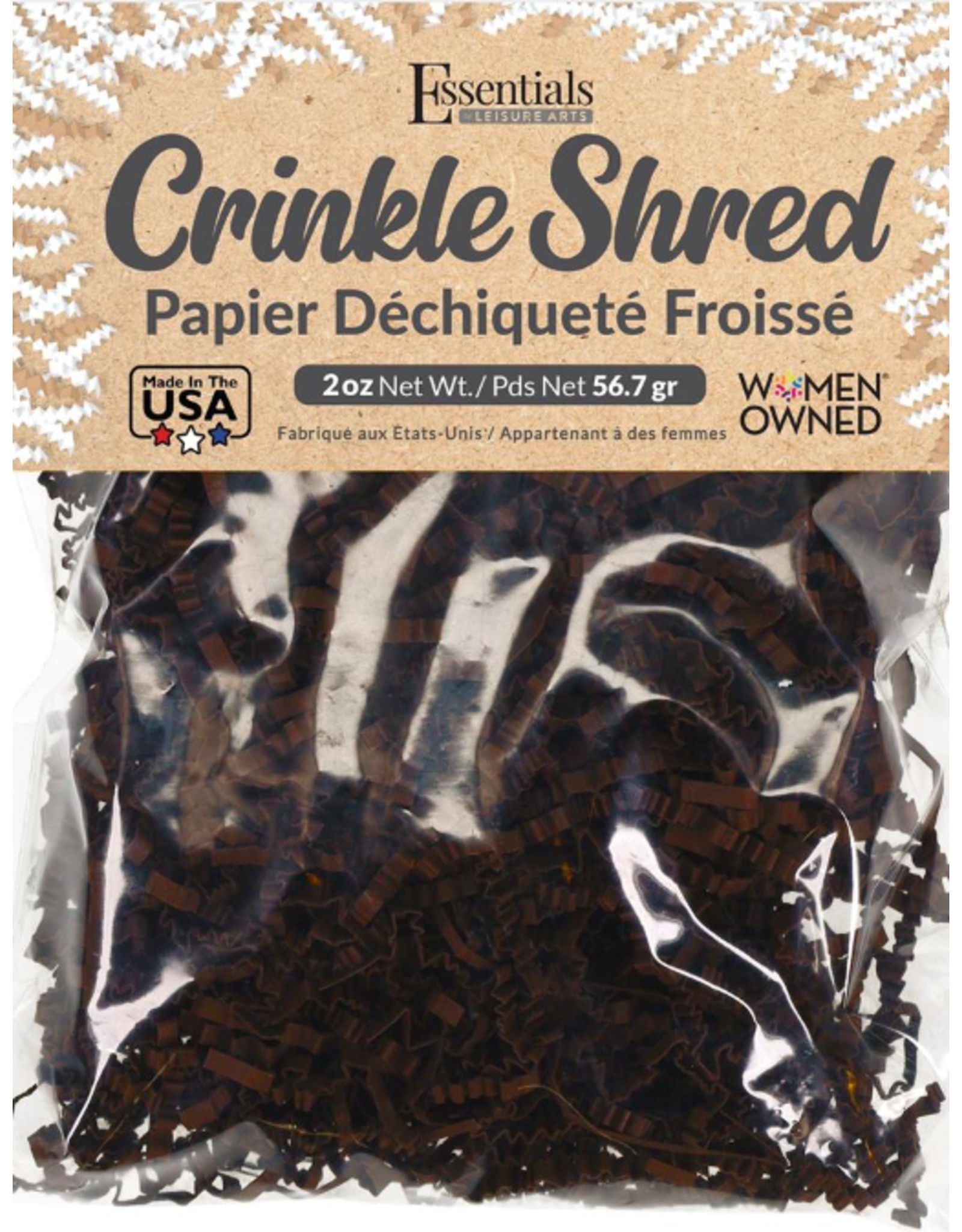 CRINKLE SHRED: CHOCOLATE BROWN  2OZ