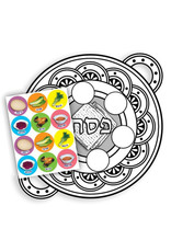 SEDER PLATE WITH STICKER SET 18 PACK