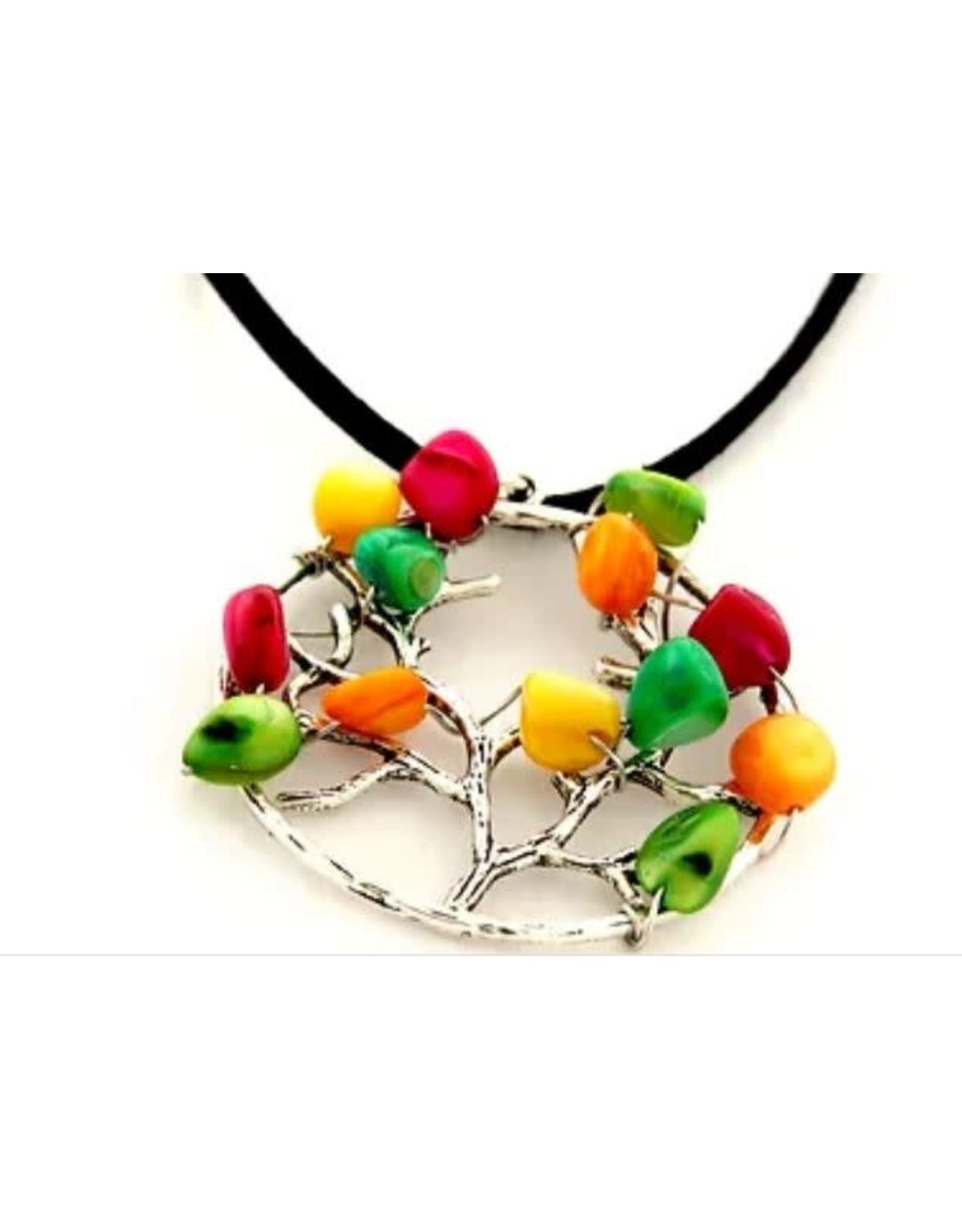 AZILA BEADED TREE PENDANT