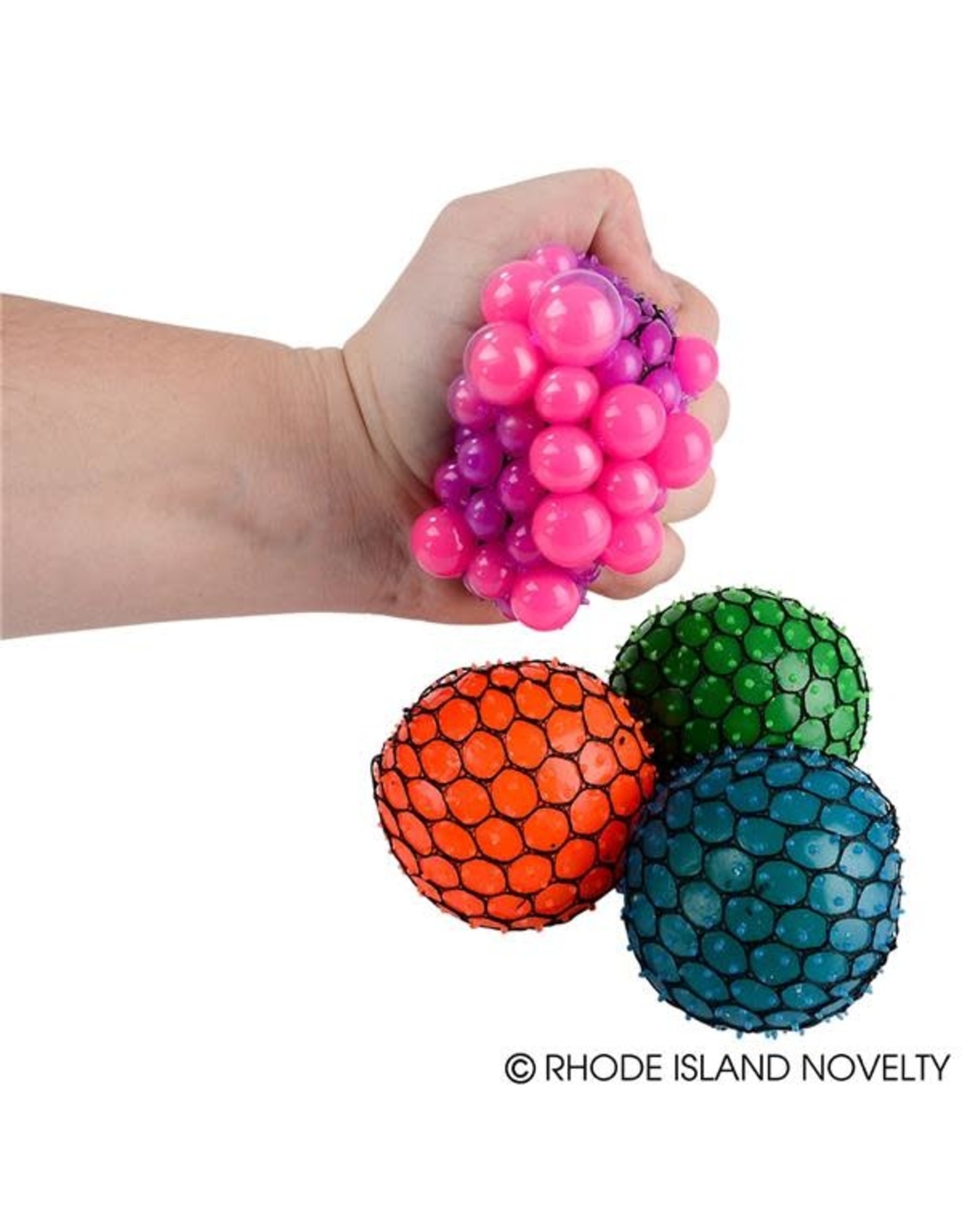 MESH SQUISHY BALL 3'' BOX/12
