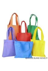 FABRIC TOTE BAG  ASST CLRS 6x6" BAG/DOZ
