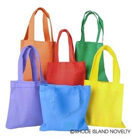 FABRIC TOTE BAG  ASST CLRS 6x6" BAG/DOZ
