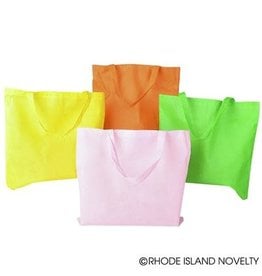 FABRIC TOTE BAG ASST CLRS 15"x16.5"