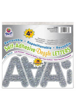 REPOSITIONABLE LETTERS 4" SILVER  DAZZLE