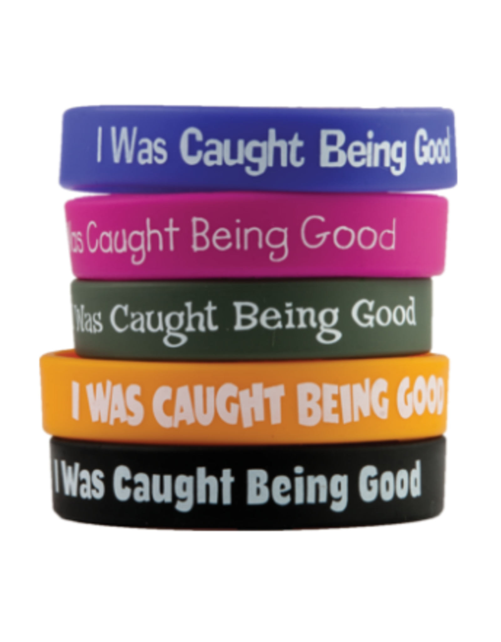 CAUGHT BEING GOOD WRIST BANDS 10PC