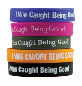 CAUGHT BEING GOOD WRIST BANDS 10PC