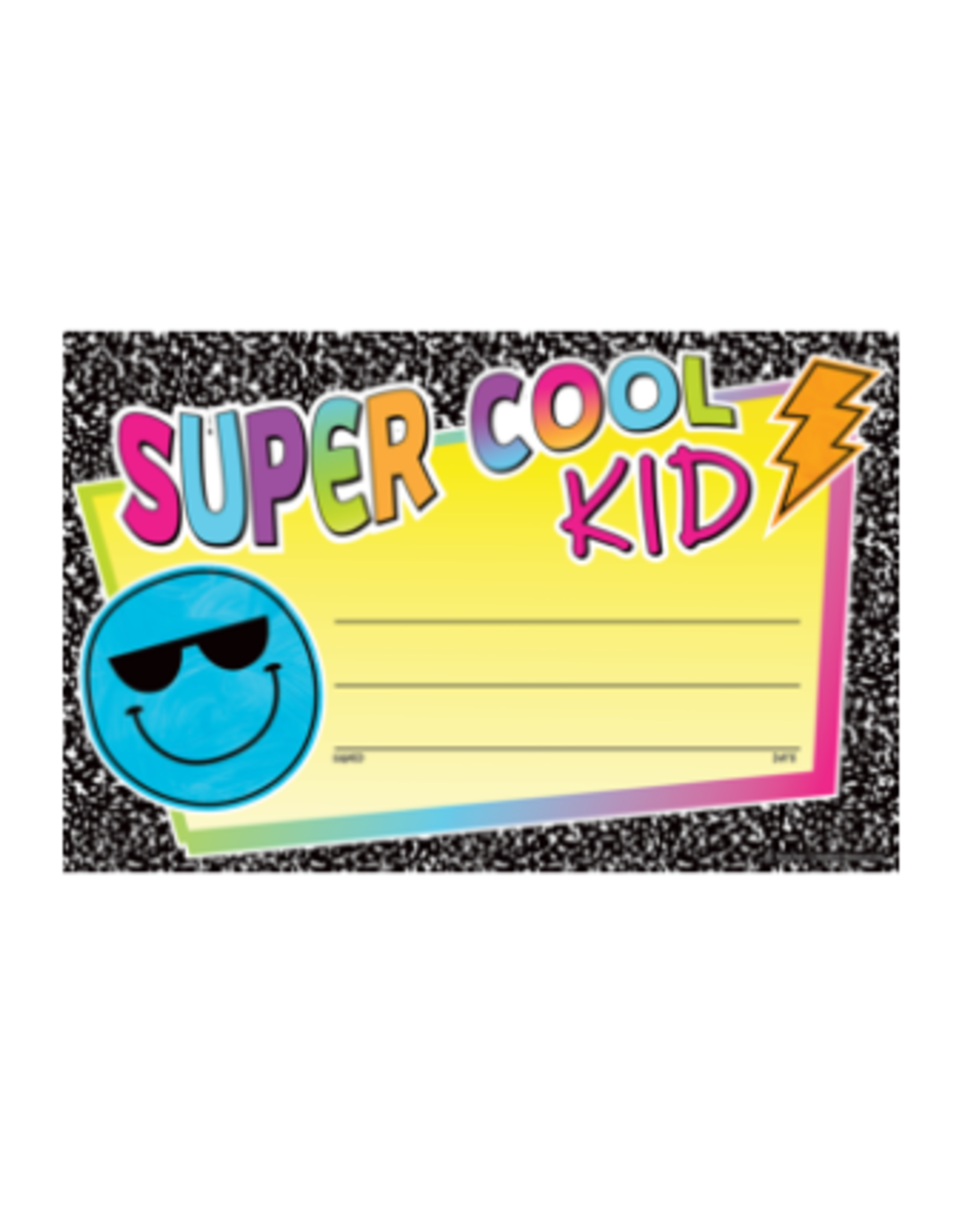 AWARD CERTIFICATE: SUPER COOL KID 30 PACK