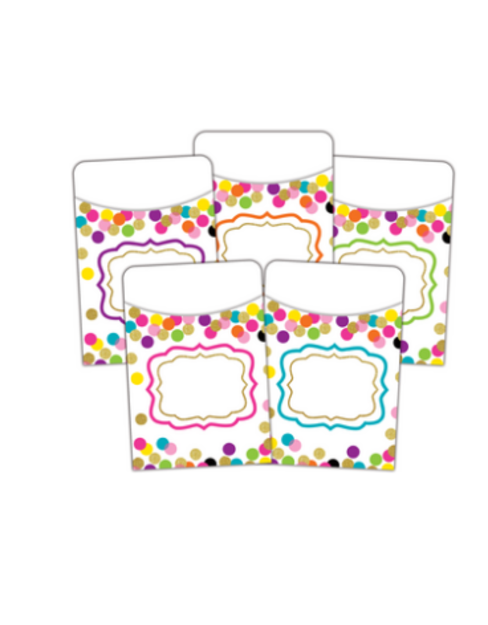 LIBRARY POCKETS CONFETTI 35 PACK