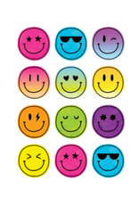 MINI CUT OUT: BRIGHTS 4EVER SMILES 2⅝” x 2⅝” 36 PACK