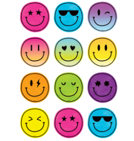 MINI CUT OUT: BRIGHTS 4EVER SMILES 2⅝” x 2⅝” 36 PACK