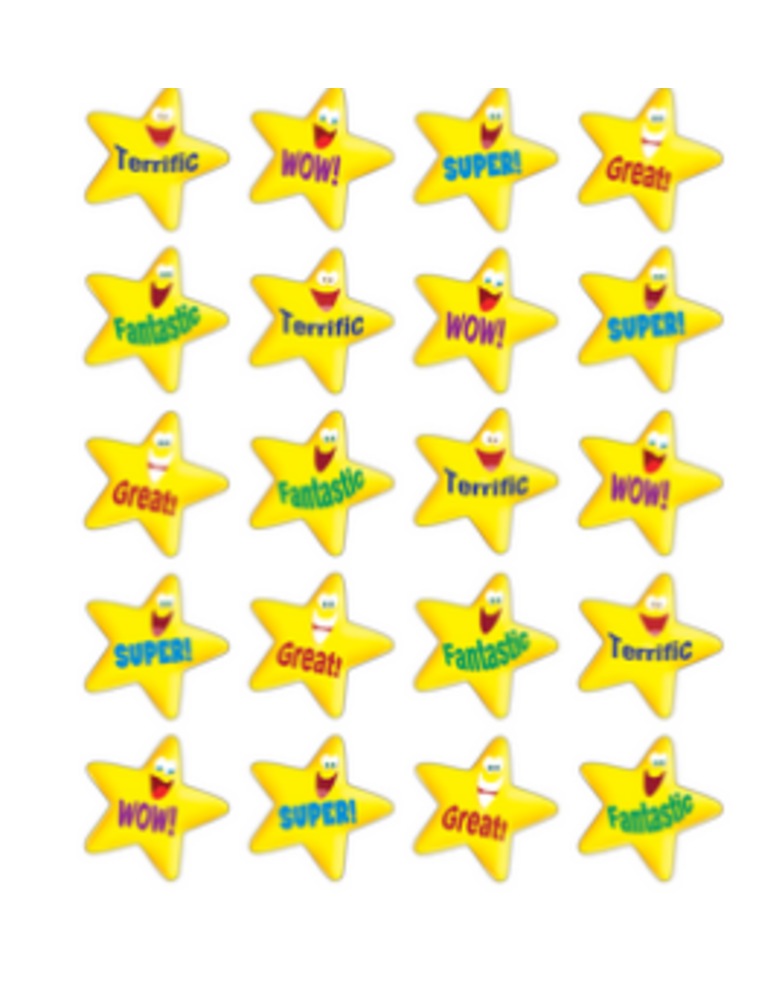 MOTIVATIONAL STICKER ENCOURAGING STARS 120 STICKERS