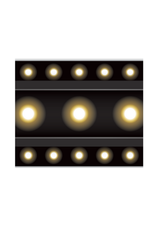 STRAIGHT BORDER  BLACK MARQUEE- 3"X35'