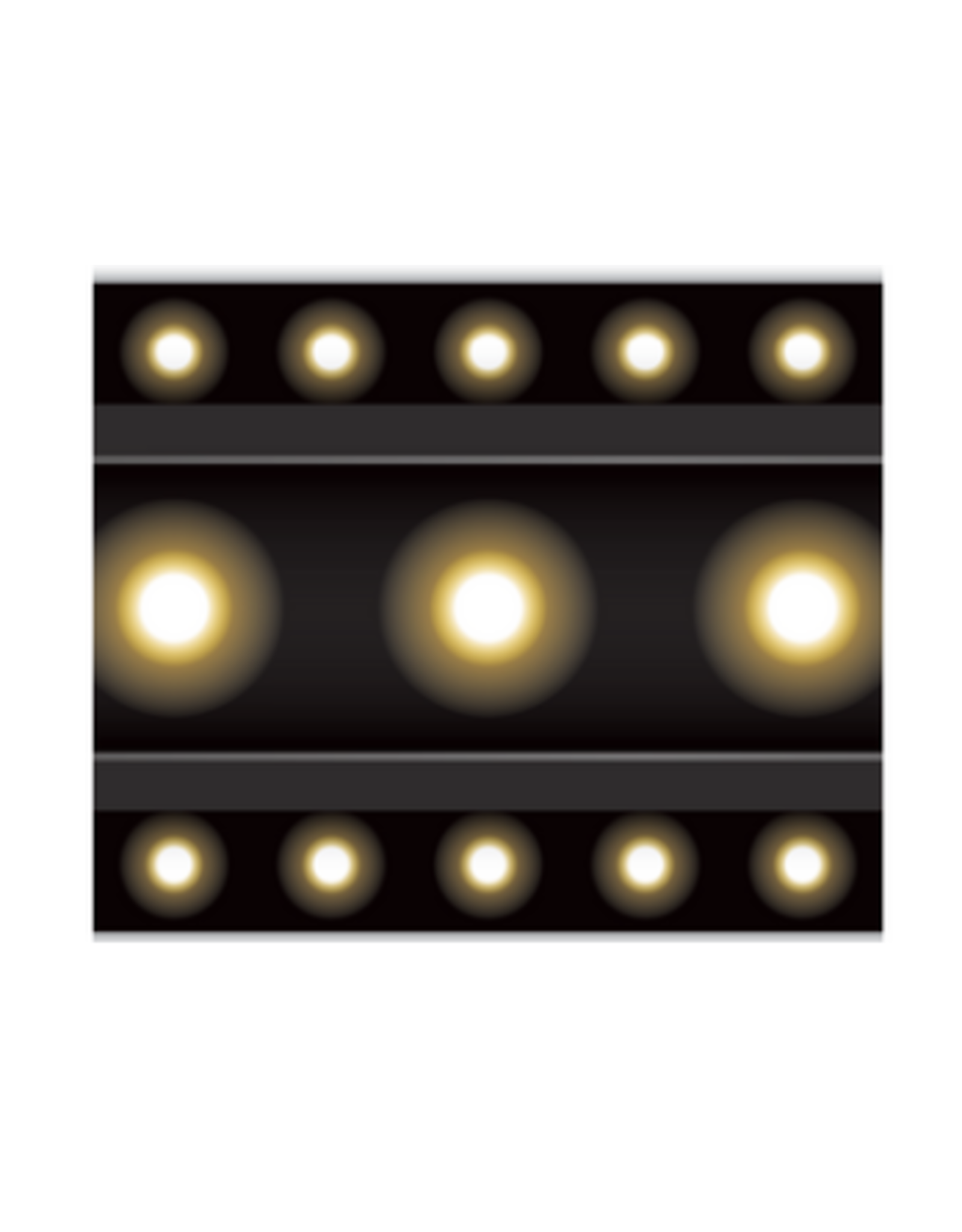 STRAIGHT BORDER  BLACK MARQUEE- 3"X35'
