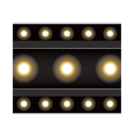 STRAIGHT BORDER  BLACK MARQUEE- 3"X35'