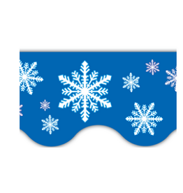 SCALLOPED BORDER SNOWFLAKES  - 2 3/16"X35"