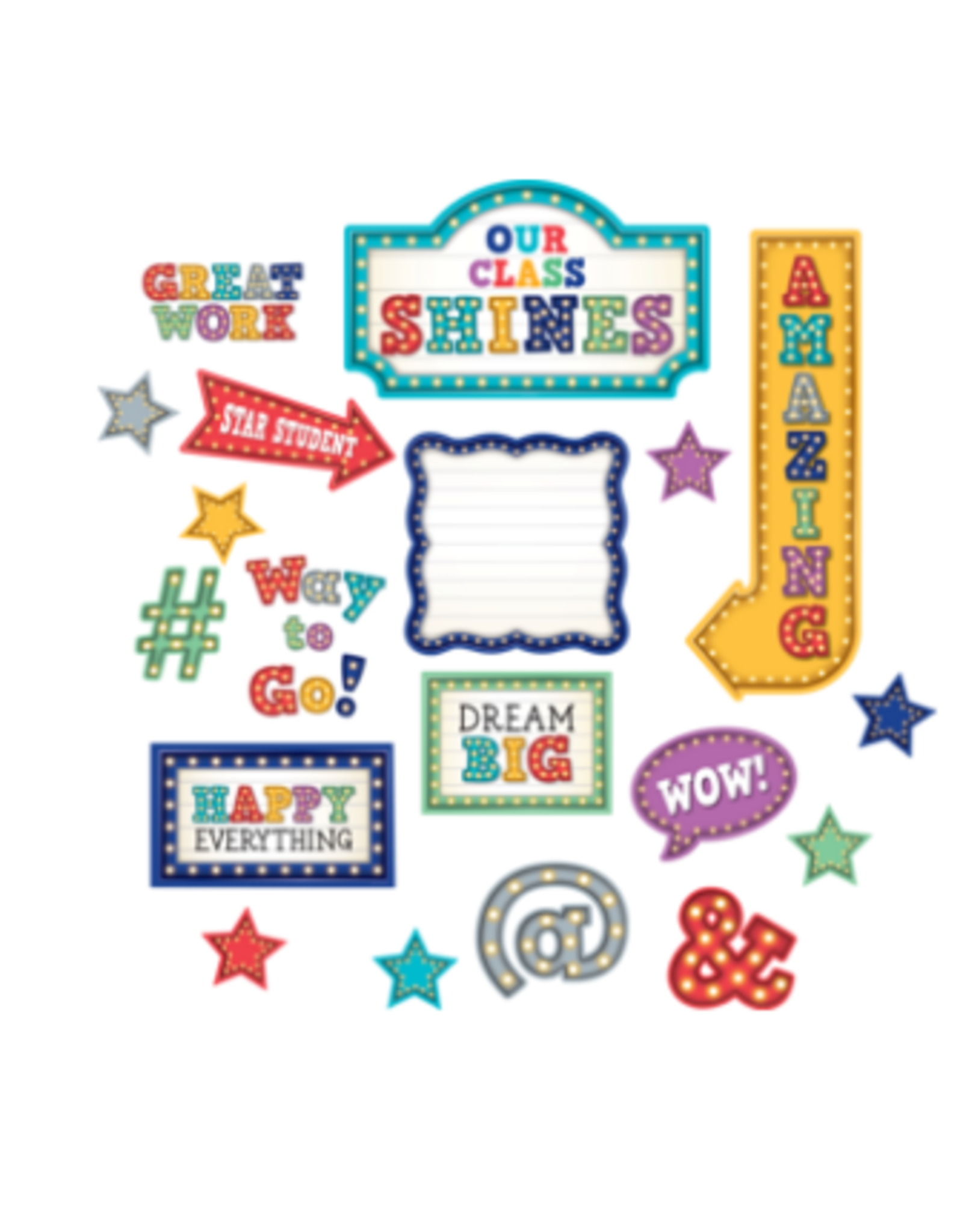 BULLETIN BOARD SET: MARQUEE OUR CLASS SHINES