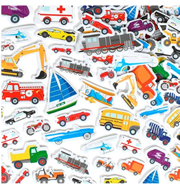 FOAM TRANSPORTATION STICKER 168PC