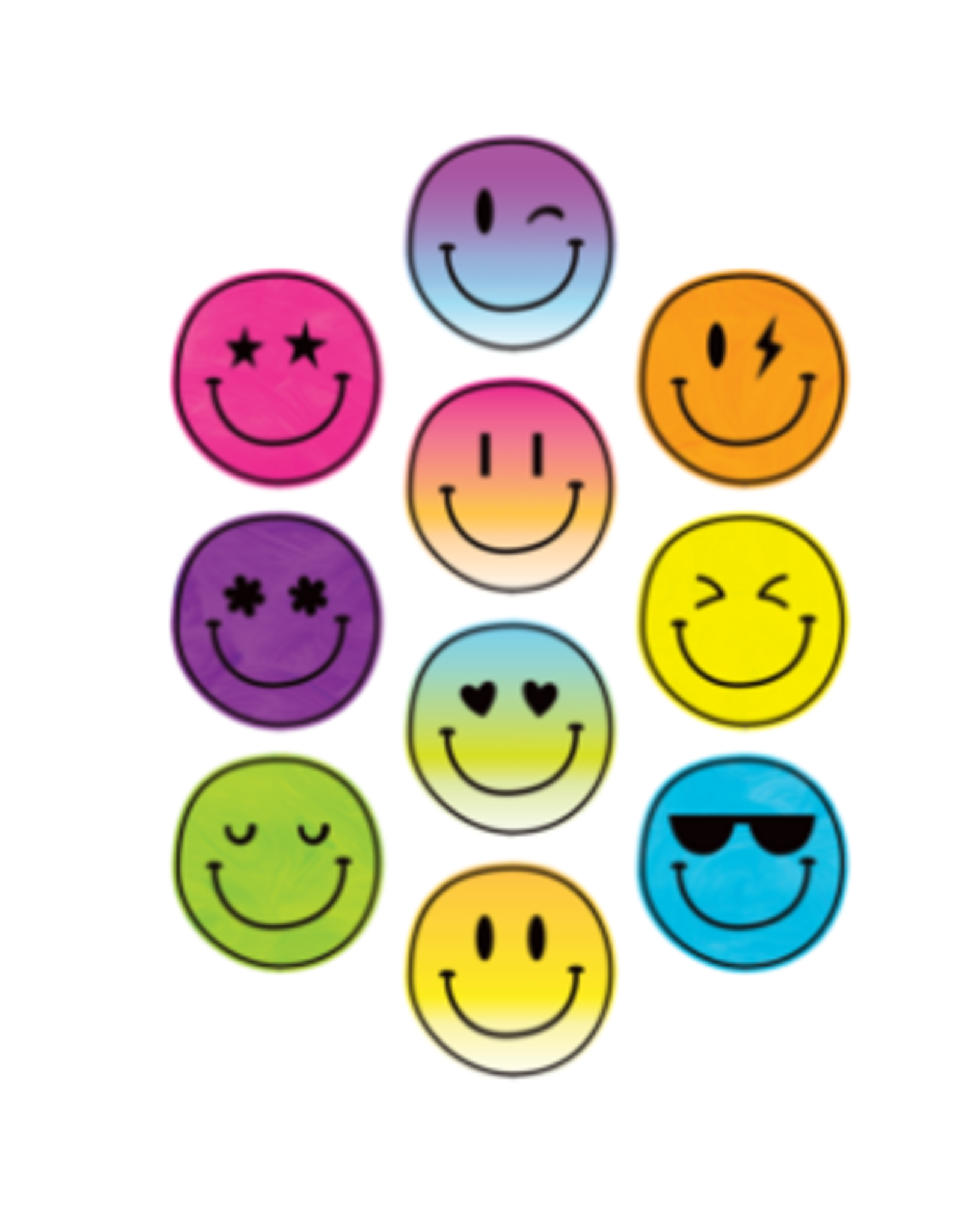 Teacher Created Resources CUT OUTS: BRIGHTS 4EVER SMILES 6" 30 PACK