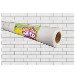 BETTER BACKING PAPER: 48"X12' WHITE SUBWAY TILE