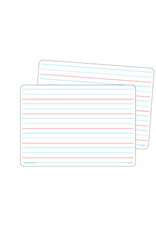 DOUBLE SIDED LINED DRY ERASE BOARD 8¼" x 11¾"
