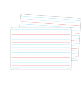 DOUBLE SIDED LINED DRY ERASE BOARD 8¼" x 11¾"