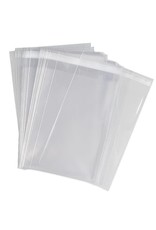 CELLOPHANE PARTY BAGS: CLEAR NO GUSSET 7.5x19" - 30 PACK