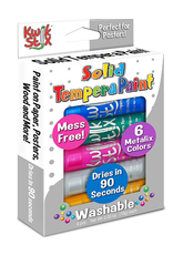 KWIK STIX : TEMPERA PAINT STICK METALLICS - 6 PACK