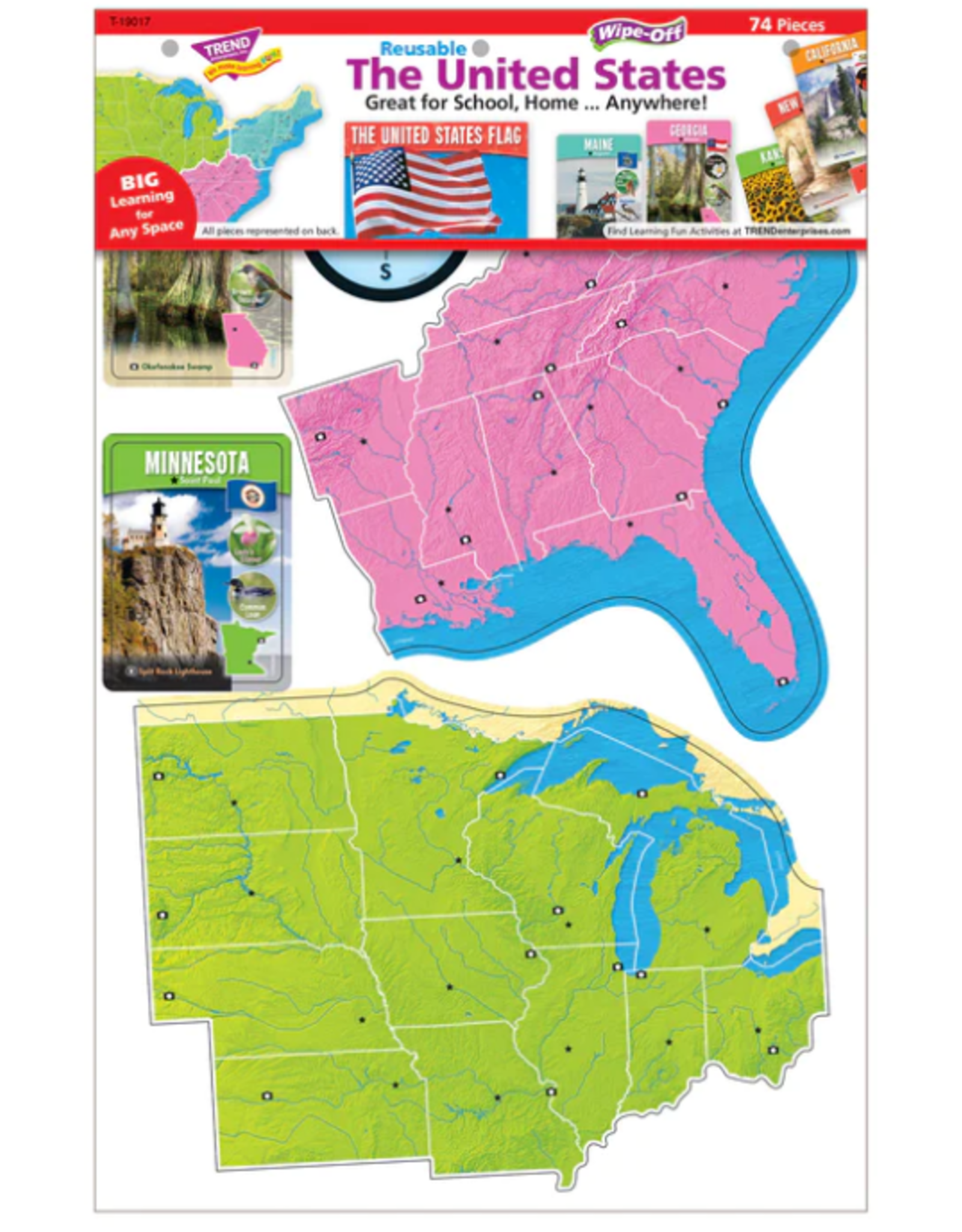 LEARNING SET THE UNITED STATES WIPE OFF