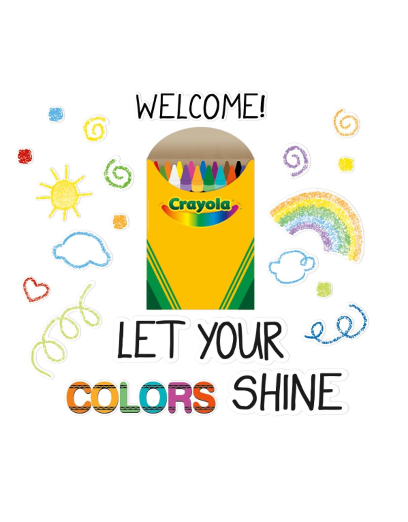 Bulletin Board Set Crayola Let Your Colors Shine
