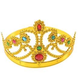 Plastic Queen Crown with Jewels