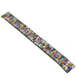 Rainbow Sequin Slap Bracelet / 24pcs