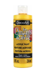 Deco Art Crafter's Acrylic All-Purpose Paint 8oz-Bright Yellow