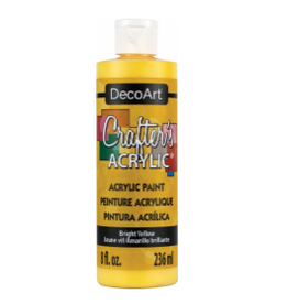 Deco Art Crafter's Acrylic All-Purpose Paint 8oz-Bright Yellow