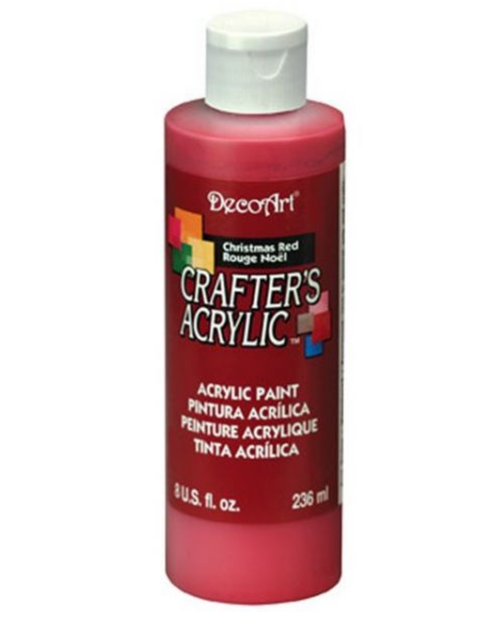 Deco Art Crafter's Acrylic All-Purpose Paint 8oz-Holiday Red