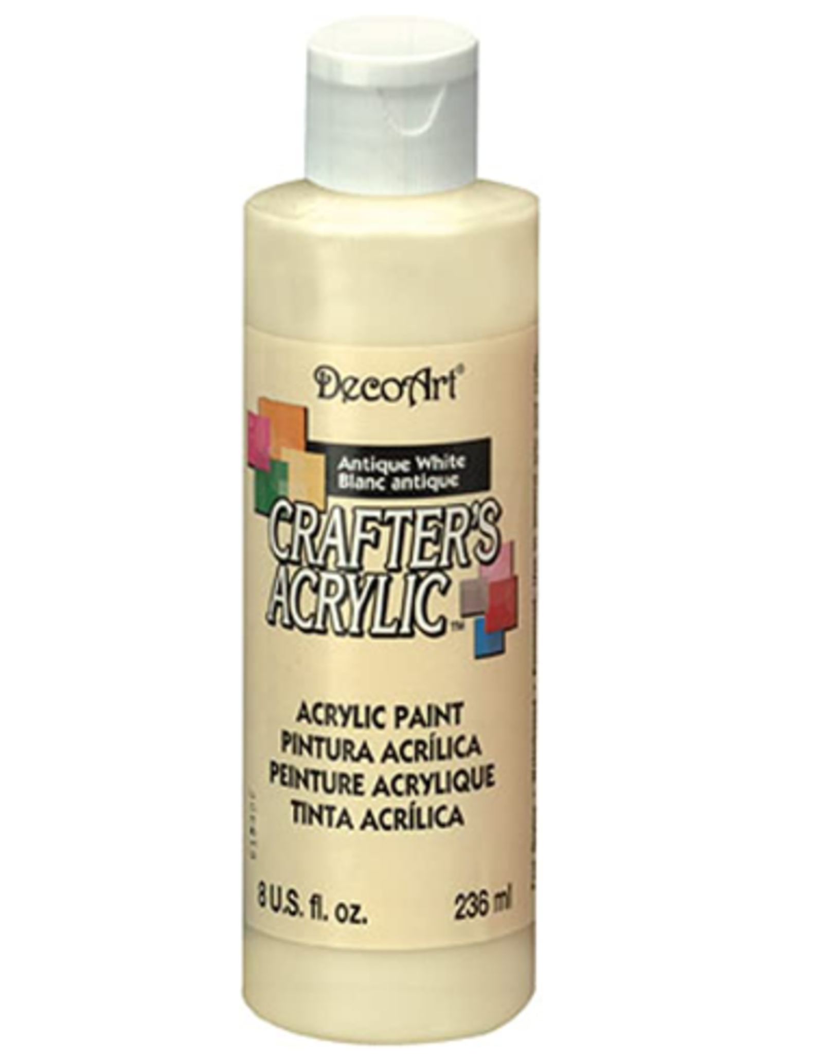 Deco Art Crafter's Acrylic All-Purpose Paint 8oz-Antique White