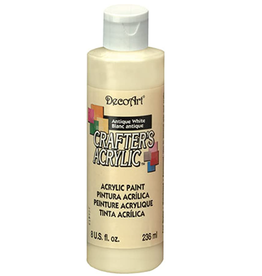 Deco Art Crafter's Acrylic All-Purpose Paint 8oz-Antique White