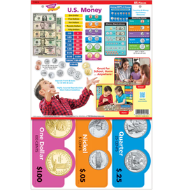 LEARNING SET US Money  85 PIECES