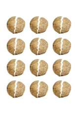 STICKERS: BROKEN MATZAH 1 1/4” - 12 PER SHEET - 6 SHEETS