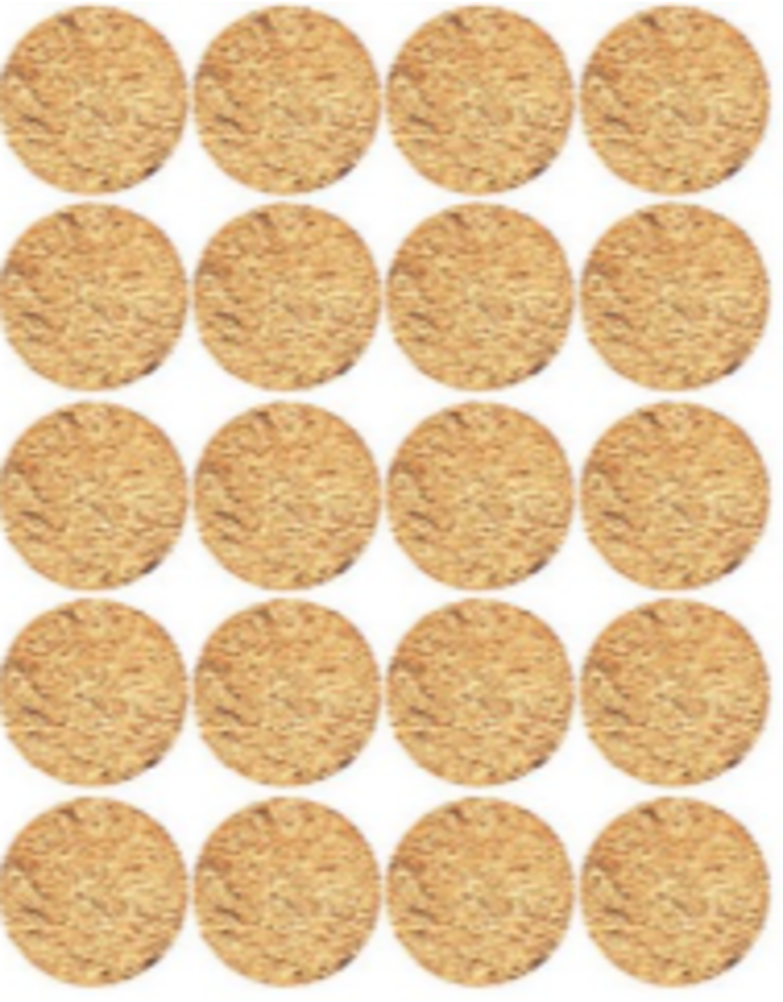 MATZAH STICKER 1 " 20 PER SHEET - 6 SHEETS