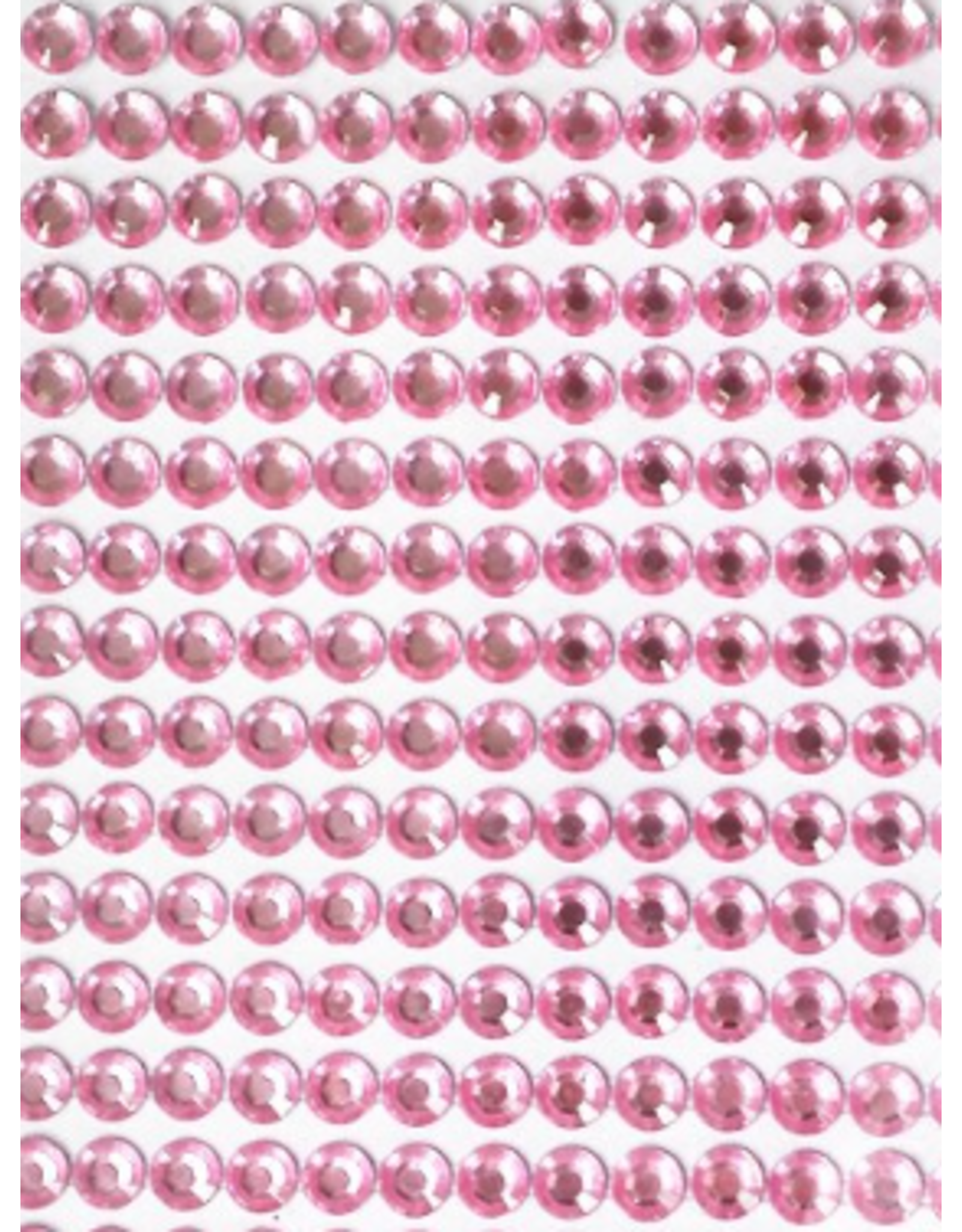 RHINESTONE STICKER: 6MM LIGHT PINK 504 PACK