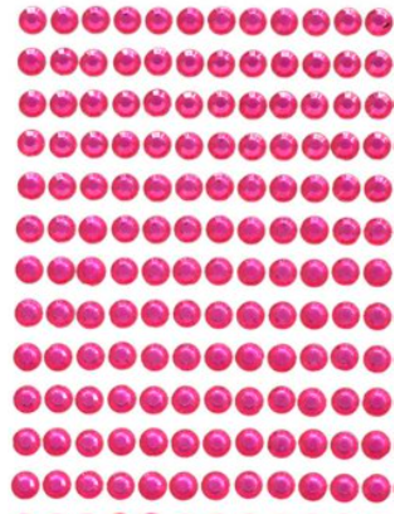 RHINESTONE STICKER: 6MM DARK PINK 504 PACK