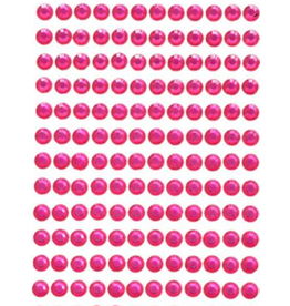 RHINESTONE STICKER: 6MM DARK PINK 504 PACK