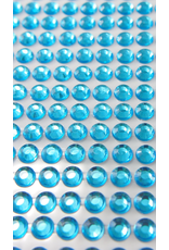 RHINESTONE STICKER: 6MM LIGHT BLUE 504 PACK