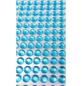 RHINESTONE STICKER: 6MM LIGHT BLUE 504 PACK