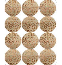 MATZAH STICKER 2" 6 PER SHEET- 6 SHEETS