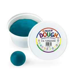 DAZZLIN DOUGH: 3 LB UNSCENTED TURQUOISE