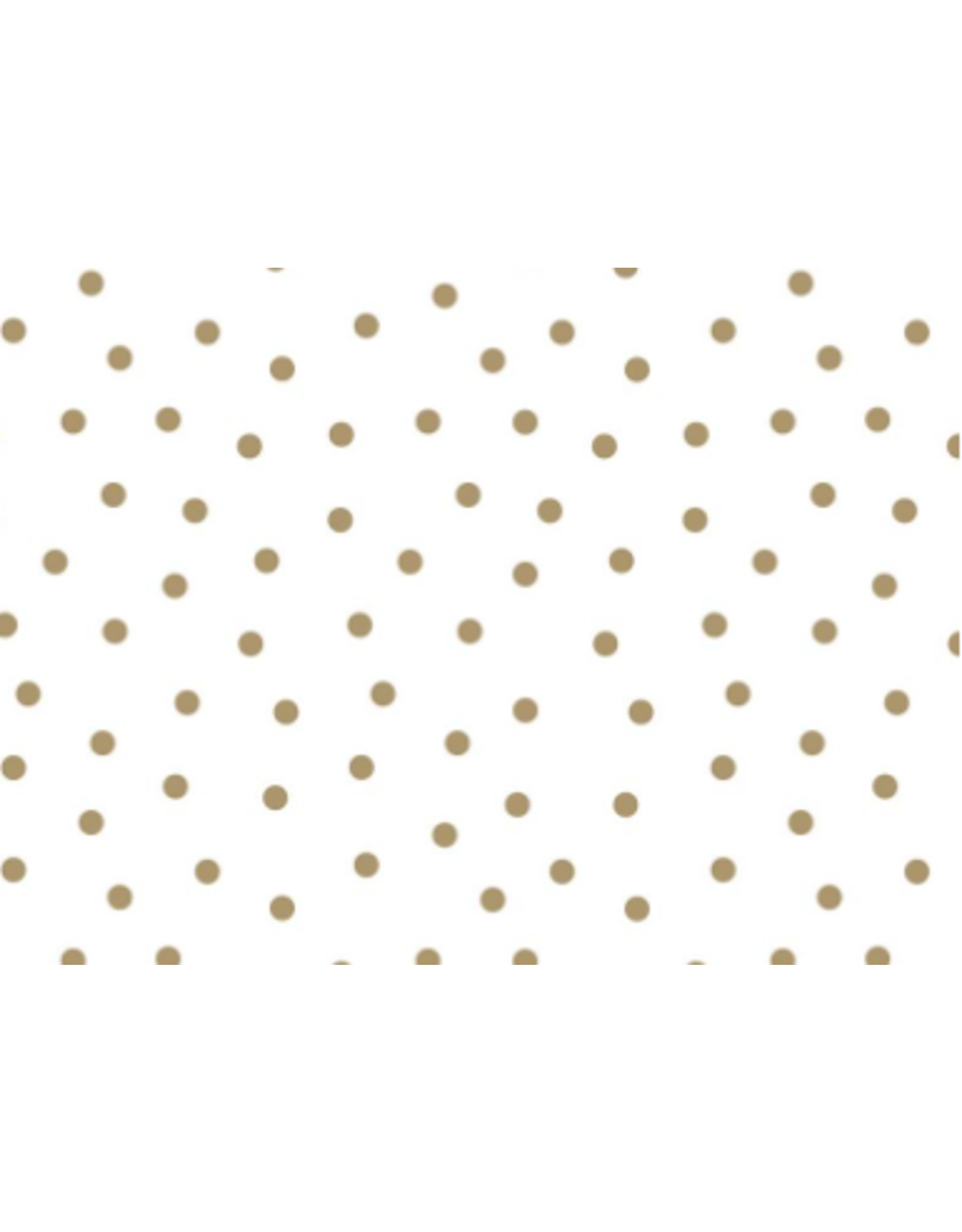 FADELESS BACKING PAPER 48"x12' : WHITE WITH GOLD DOTS