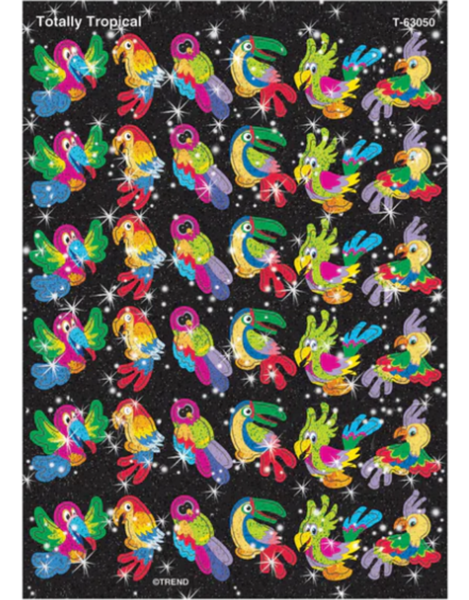 SPARKLE STICKER  TOTALLY TROPICAL 2 SHT