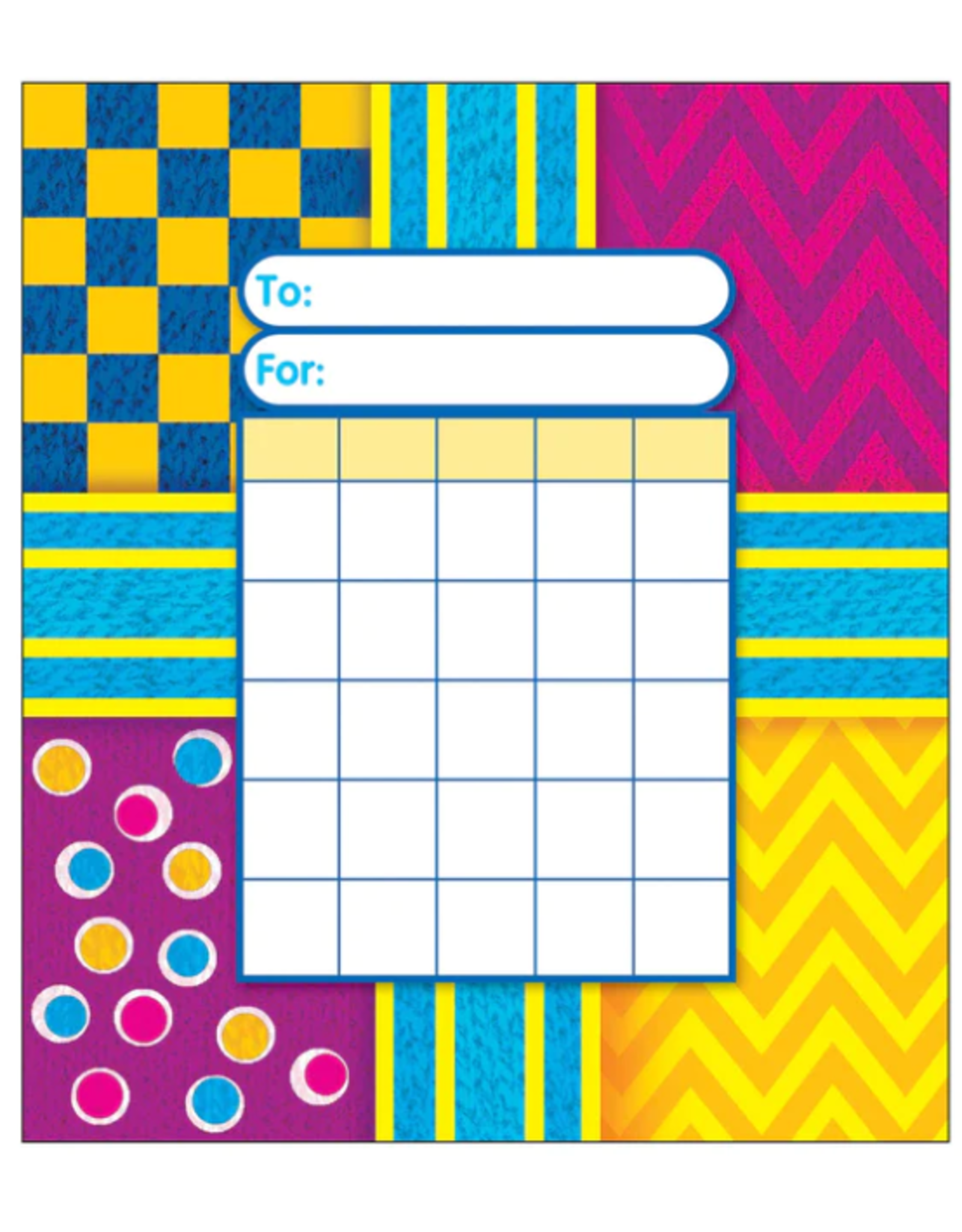 MINI INCENTIVE PAD: 5"X6" SNAZZY  36 PACK