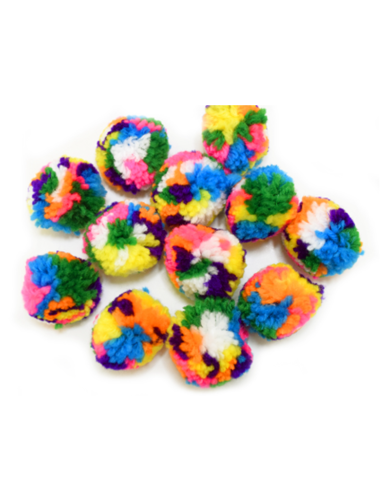 YARN POM POM 1" MULTI COLOR  40 PACK